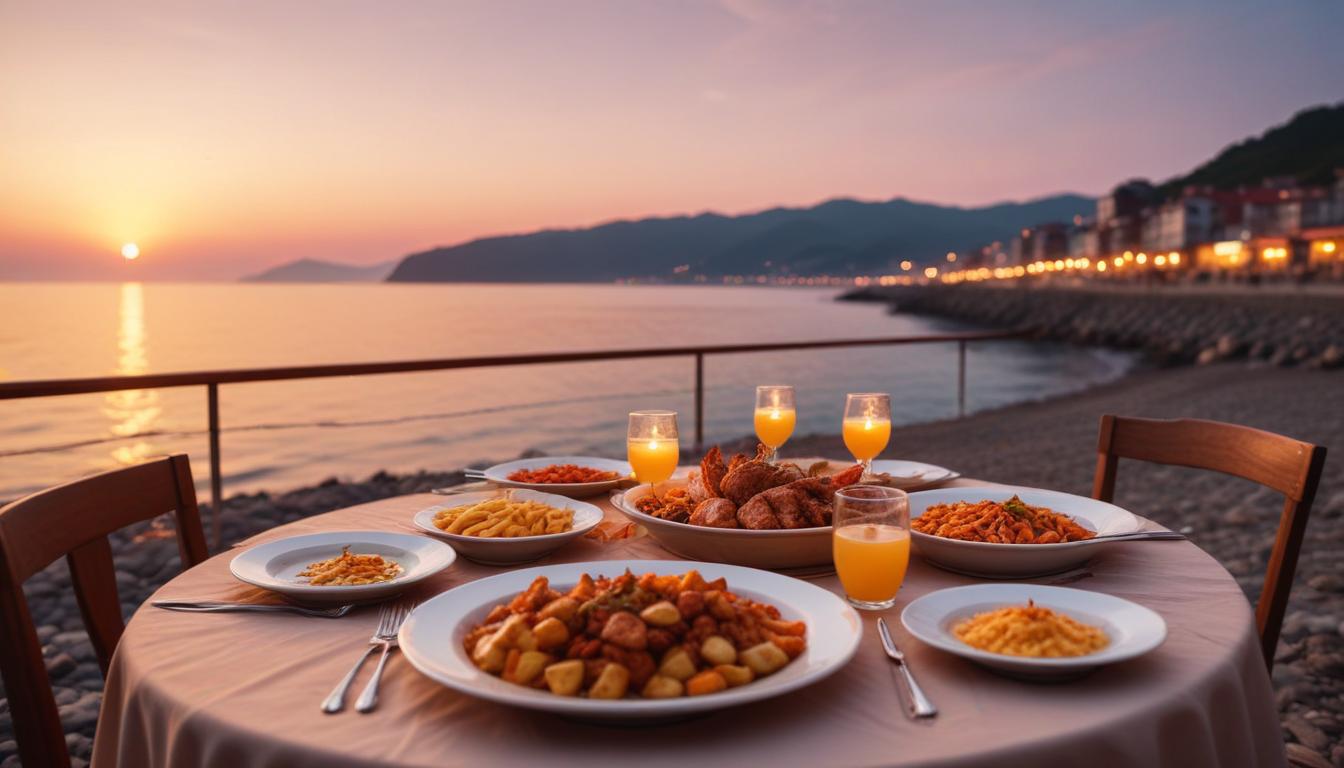 Giresun'da Gün Batımı Esintisiyle Romantik Yemek Deneyimi